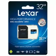 Lexar Micro SD Card 32GB High Performance 633x Class10 Phone Tablet Memory A1