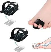 Pack of 2 Hammer Toe Correctors, Hammer Toe Splints Bandages, Hallux Valgus Correction with Aluminium Hammer Toe Pad for Correcting Curved Toes, Men and Women