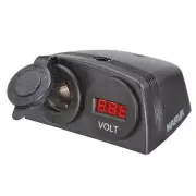 Narva 81169BL Heavy-Duty Surface Mount Accessory Socket and 12/24V DC LED Vol...