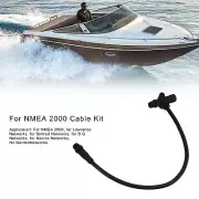 For NMEA 2000 T To Male Backbone Cable & Male Female Terminator Set M12 5-Pi CRY