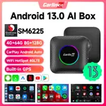 CARLINKIT 有線CARPLAY轉安卓系統盒子 安卓13.0 CARPLAY BOX 支持無線 CARPLAY 和