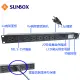 SUNBOX 8埠機架型電源排插 (LCD電錶1u/0u)