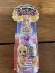 Hatchimals Mini Pixies Glittery Wings 2 Dolls Plus Jumbo Wings Pk NEW Pink Hair