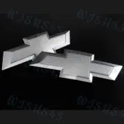 Silver Front Grill & Tailgate Bowtie Emblem For 2014-2015 GM Chevy Silverado set (for: Chevrolet)