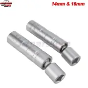 14 & 16mm 12PT Thin walled Magnetic Swivel Spark Plug Socket 3/8" Drive For BMW