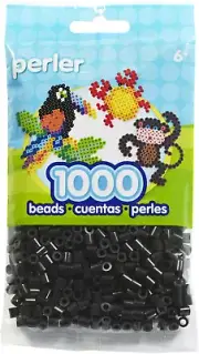 Black Beads for Kids Crafts, 1000 Pcs