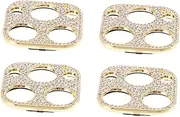 4pcs Camera Protective Ring Camera Lens Cases Phone Camera Cover Camera Lenses Max Case 13 Case with Camera Cover Phone Lens Film Case Clear Case Protector Zinc Alloy Golden