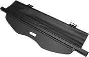 X AUTOHAUX Car Trunk Retractable Cargo Cover for SsangYong Korando 2011-2019 Rear Trunk Parcel Shelf Luggage Security Shield Shade Cover with Extra Canvas Cover Carbon Fiber Pattern Black