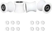 Total Trainer Rollers/Wheels of 4 for Models DLX, DLX II, DLX III, Adv DLX, Pilates, Pilates Pro 2500, 3000, 4000，570, 2000 （White）