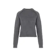 [Jil Sander] Jil Sander-Grey Virgin Wool Pullover-Donna 38 DE
