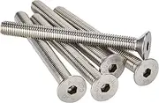 AHCA2 Stainless Steel Socket Countersunk Screw Allen Key Bolts M10 10mm x 100mm (Pack of 5)