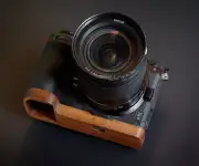 Ebony Walnut Wood Camera Handle Grip For Nikon Z7 Z6 Z5 II Handmade Baseplate