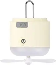 Camping Light Mosquitoes Repeller Fan, Indoor Fly Trap Light for Home, Fly Trap, Camping Fan Led Lantern, Low Noise Fly Trap Home, 2 Speeds, Foldable Hooks, 4 Brightness Settings, Home Garden
