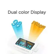 CONTEC FINGERTIP PULSE OXIMETER DUAL COLOR OLED SpO2 OXYGEN HEART RATE & CASE