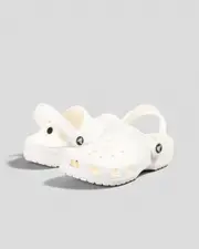 [Crocs] Crocs Girls' Kids' Classic Clogs Shoes in White Size 13 13 White