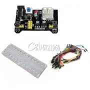 MB102 830 Point Solderless PCB Breadboard+65pcs Jump Cable Wires+Power Supply HO