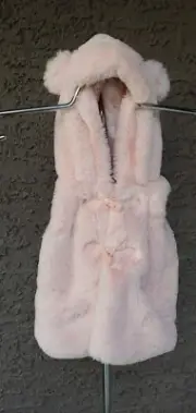 Baby Bear Cover Jacket Pink Vest Toddler Catherine Malandrino 18 Months NWT