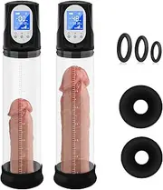Pump for Men Enlargement Pump, Electric Vacuum Pump Increase Male Sexual Enhancer Cock Enlarger Extender Adult Male Sex Toys for Men Stronger Bigger Erection, with 3 Cock Rings