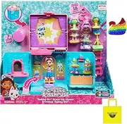 Everydaze Essentials Everydaze Everydaze Essentials Gabby Dress-Up Closet Portable Playset with a Doll, and Accessories~Comes with Rainbow Pop Itz, EE Lucy Loopsie Tote