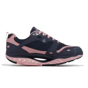 【SKECHERS】慢跑鞋 Pro-Resistance SRR 深藍 粉紅 女鞋 超回彈 弧型大底 運動鞋(896066-NVPK)