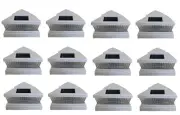 12 pcs 4x4 5x5 6x6 White Garden Solar Fence Post Cap Light 5 LED Bulb 78Lumens