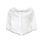 [Fely Campo] Fely Campo Matelassé Top 46 IT GREY