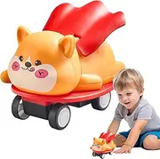 Pull Back Car for Toddler 1-3, Cute Cartoon Scooter Toys, Tabletop Games for Boy Girls, Family, Friends, Home, Birthdays
