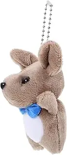 ibasenice Kangaroo Pendant Key Dinosaur Giraffe Charms Pet Cartoon Pendant Stuffed Kangaroo Animal Panda Plush Panda Mini Kangaroo Plush Hanging Stuffed Animal Dog Pp Cotton Blue