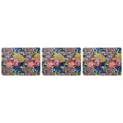 3x 4pc LVD MDF/Cork Placemat Kitchen Dining Table Protector/Mat 30x21.5cm Reef