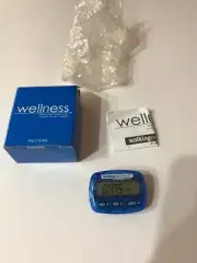 Avon Wellness CURVES FITNESS PURPLE PEDOMETER Steps Distance Calories Clock