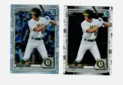 2020 bowman chrome refractor tyler soderstrom 2 card lot