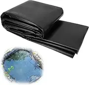 Black Pond Liners 2x3m 3x4m 4x6m 5x5m 6x7m 8x10m Gardens Pools Underlay for Small Fish Ponds, Fountains and Waterfall Impermeable Membrane (0.13MM/5Mil)(10x12m(32.8x39.3ft))