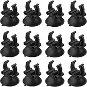 Pack of 12 Suction Cups, Aquarium Heater, Suction Cups, Black Aquarium Suction Cups, Suction Cups, Aquarium, Heating Rod, Suction Cup, Hose Holder, Pipe Holder, for Aquariums, Replacement Suction Cups