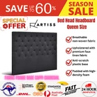 Artiss Bed Head Headboard Queen Size Bedhead Fabric Frame Base CAPPI Charcoal