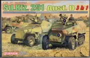 1/35 Scale Dragon 6233 WWII German Sd.Kfz. 251 Ausf. D 3 in 1 Model Kit PM0591
