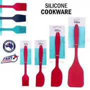 Silicone Spatula Brush Turner Non-Stick Cookware Safe Heat Resistant BPA Free
