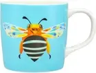 Maxwell & Williams Pete Cromer Garden Party Mug, Blue Banded Bee, 370 Ml Capa...