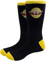 Guns N Roses Unisex Socks Classic Pistols Band Logo Official UK Size 7-11 Black One Size