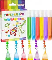 Paint Markers for | 6 Colours Inflatable 3D Colouring Markers, Decorative Washable Bubble Painting Accessories for Arts and Crafts for Parties and Birthdays