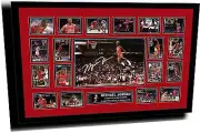 NEW MICHAEL JORDAN SIGNED LIMITED EDITION FRAMED MEMORABILIA