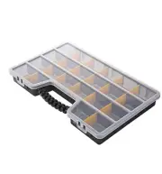 Plastic Storage Tool Box With Multiple Adjustable Compartments 50cm x 32cm x 6cm