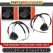 2x Front Side Door Lock Actuator w/o Power Door Locks for Nissan TITAN 2005-2012 (for: Nissan)