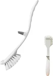 Dish Scrubbing Brush | Dish Washer Cleaner Pot Brush - Stiff Bristles Long Handle Scrubber, Dishwashing Cleaning Supplies for Pots and Pans, Stove, Sink, Shower