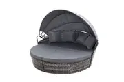 Gardeon Patio Day Bed Sun Lounger Wicker Grey