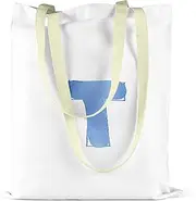 [Bonamaison] Printed Tote Bag, Reusable Grocery Bag, Shopping Bag, Machine Washable, Foldable, Canvas Cloth Bag with Handles, Size: 34x40 Cm