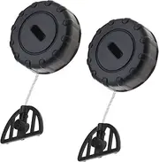 [SING F LTD] 2PCS Fuel Tank Gas Cap Oil Filler Cover Compatible with Stihl MS170 180 017 018 Chainsaw Parts Car Replacement Accessories Black