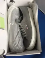 NEW Superga 2750 Cotu Classic Canvas Grey Sage Sneakers Size 6.5M/8W