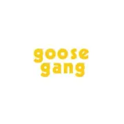 Mongoose - "GOOSE GANG" die-cut YELLOW plate decal - Old school bmx