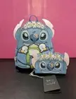 Loungefly Disney Stitch Springtime Mini Backpack & Wallet Set