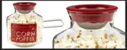 Vintage 2.5qt Catamount Corn Popper Borosilicate glass microwave popcorn New
